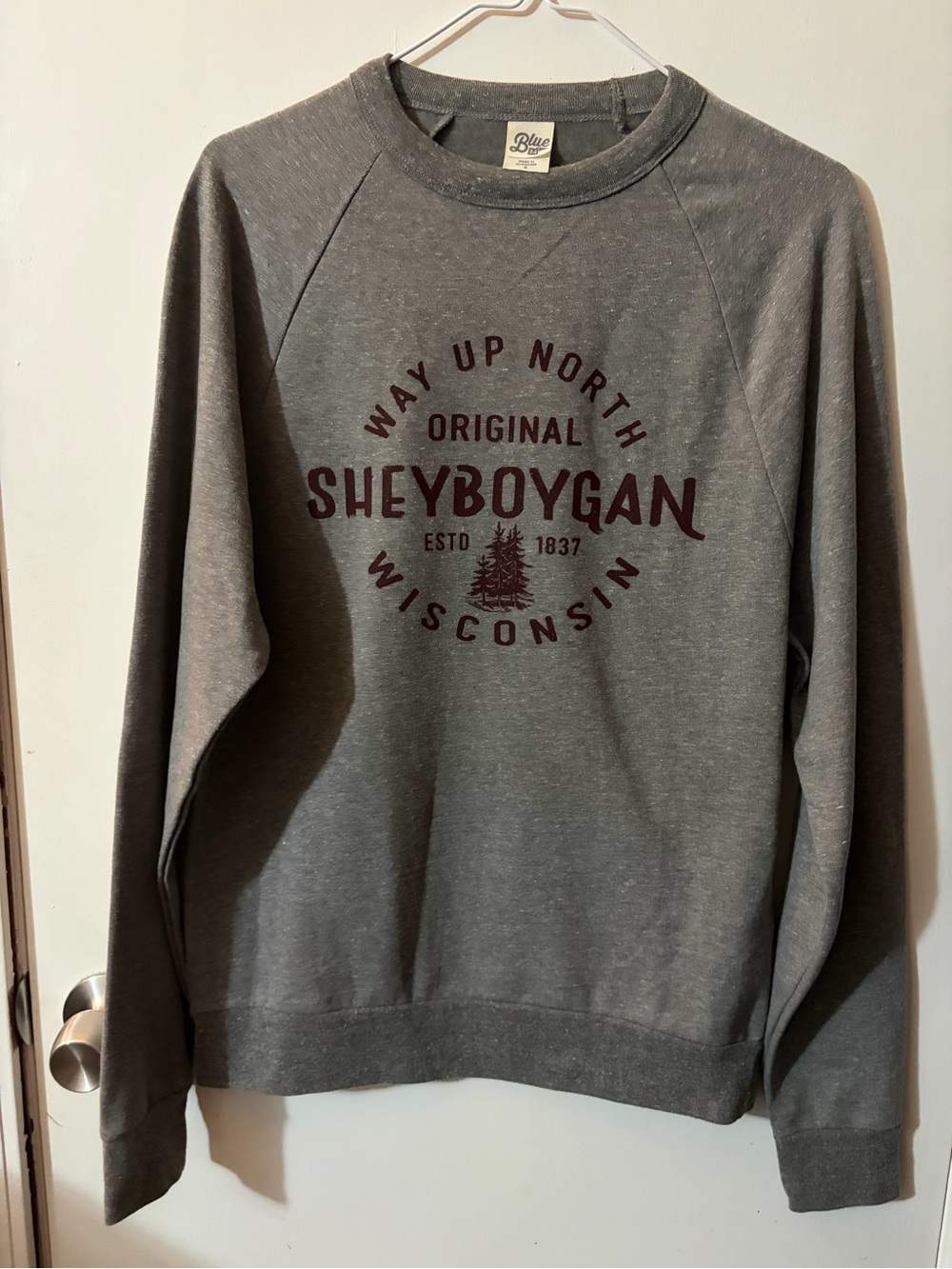 NWOT Women’s Blue 84 Small Sheyboygan  Crewneck Sweatshirt Tote16